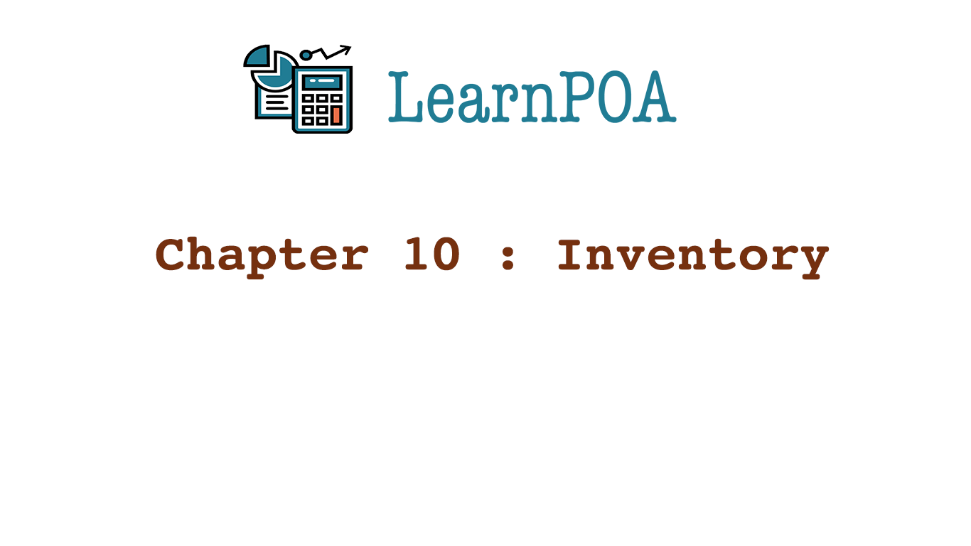 Chapter 10 : Inventory
